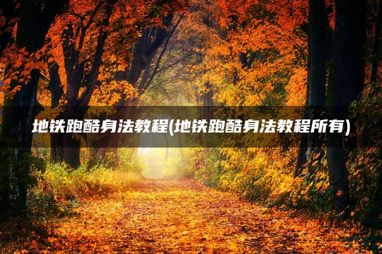 地铁跑酷身法教程(地铁跑酷身法教程所有)