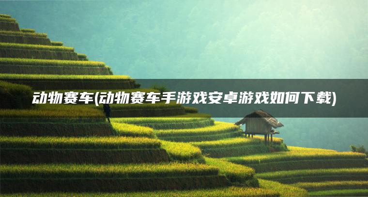 动物赛车(动物赛车手游戏安卓游戏如何下载)
