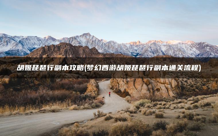 胡姬琵琶行副本攻略(梦幻西游胡姬琵琶行副本通关流程)