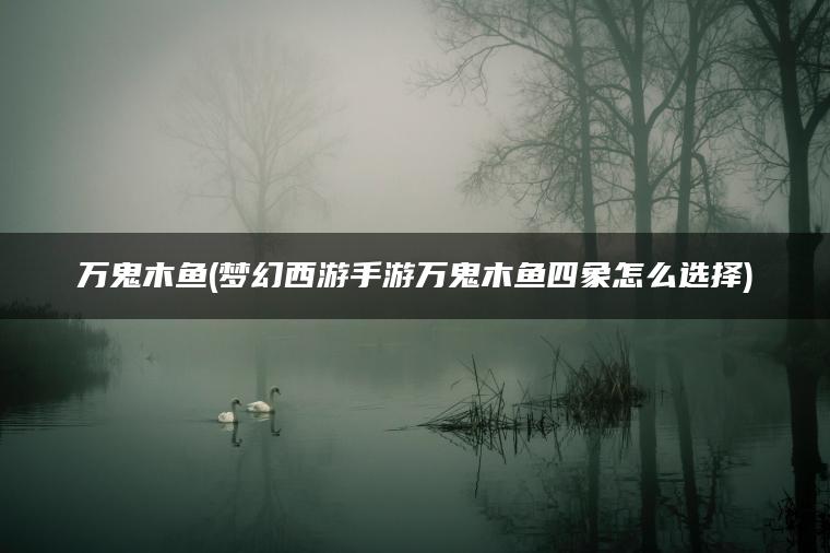 万鬼木鱼(梦幻西游手游万鬼木鱼四象怎么选择)