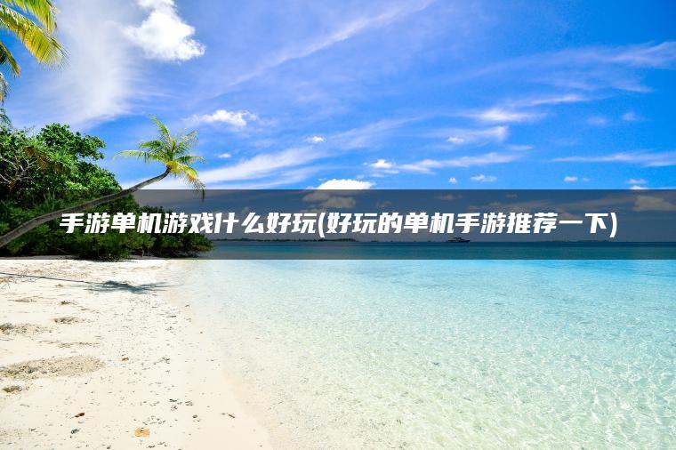 手游单机游戏什么好玩(好玩的单机手游推荐一下)