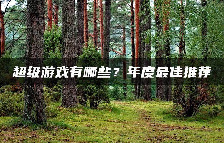 超级游戏有哪些？年度最佳推荐