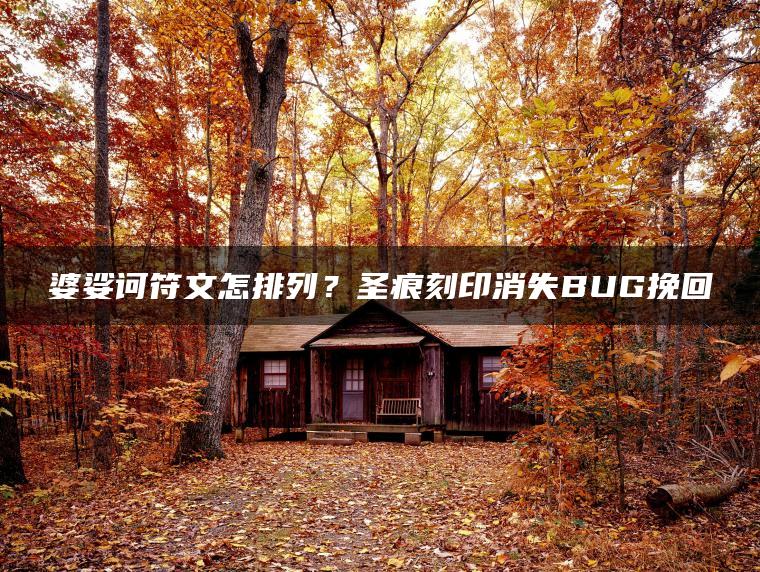 婆娑诃符文怎排列？圣痕刻印消失BUG挽回