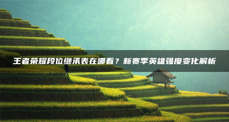 王者荣耀段位继承表在哪看？新赛季英雄强度变化解析