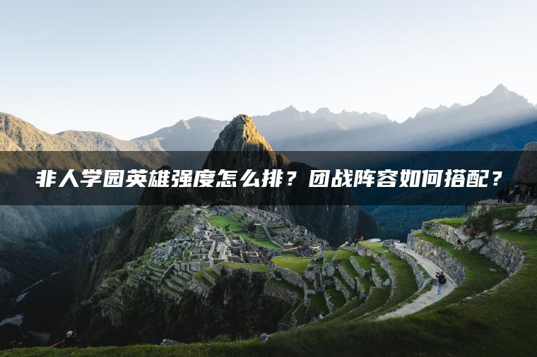 非人学园英雄强度怎么排？团战阵容如何搭配？
