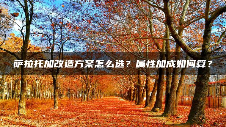 萨拉托加改造方案怎么选？属性加成如何算？