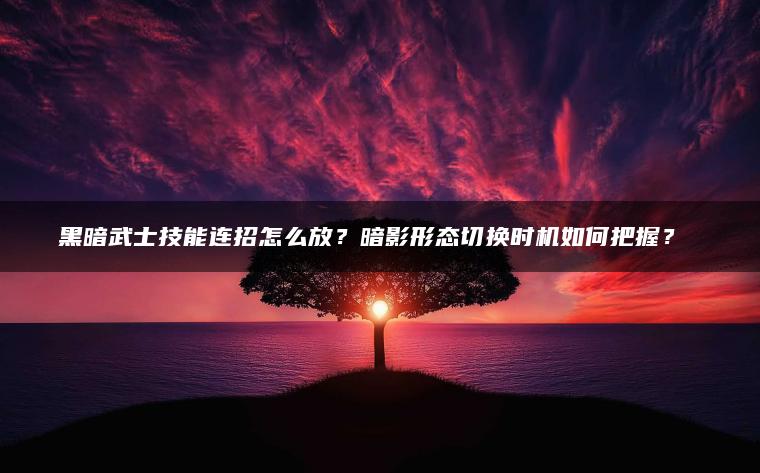 黑暗武士技能连招怎么放？暗影形态切换时机如何把握？​​